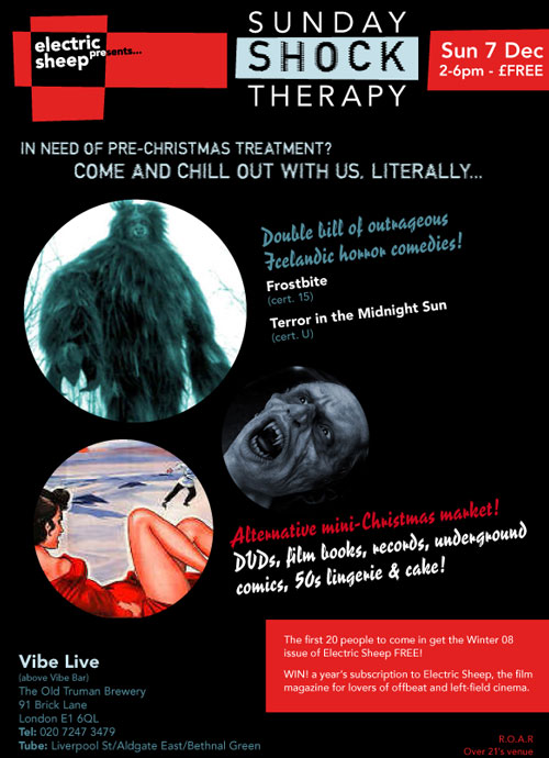 Sunday Shock therapy flyer