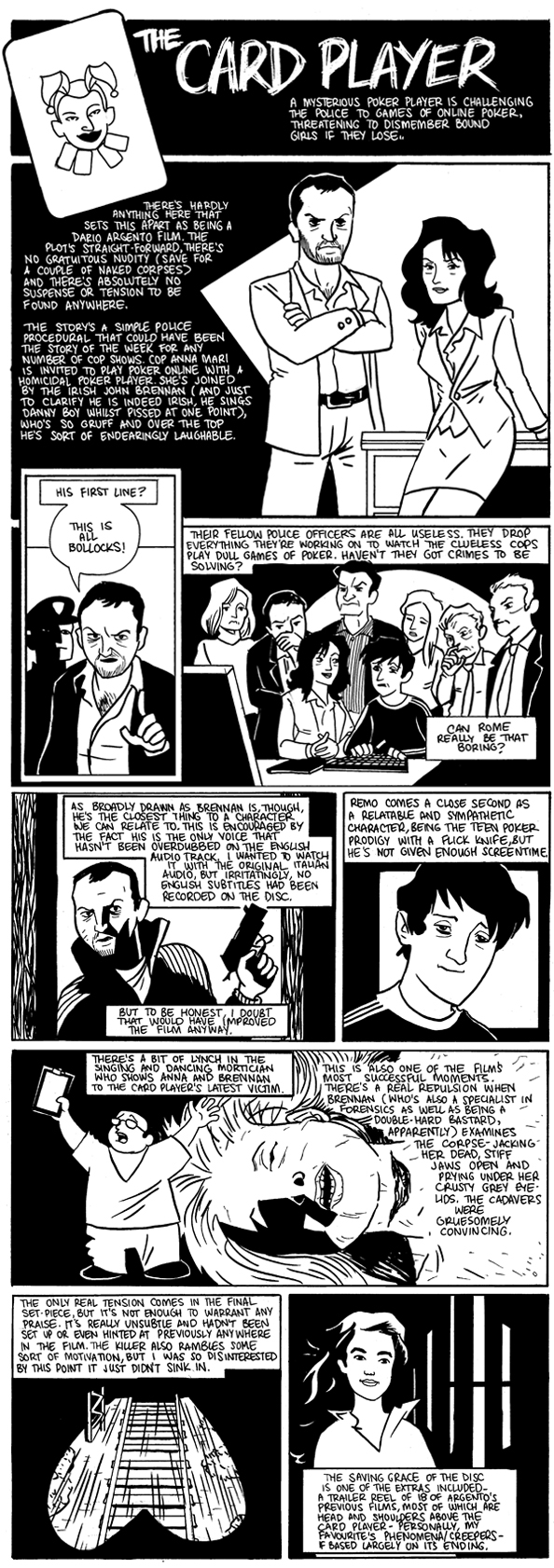 Comic Strip Review The Card Player Electric Sheep reviews